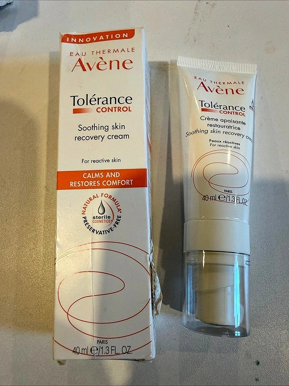 Avène Tolérance Control Soothing Skin Recovery Cream Moisturizer 40 mL NWT